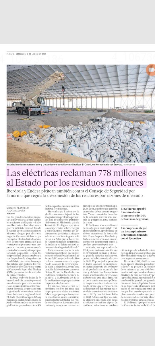 Mariloli_fdz's tweet photo. Quin negoci més lluminós tenen les elèctriques! Les inversions les paga l'estat, i ells a facturar. @PSOE @PODEMOS @sumar https://t.co/kKFG3feiN0