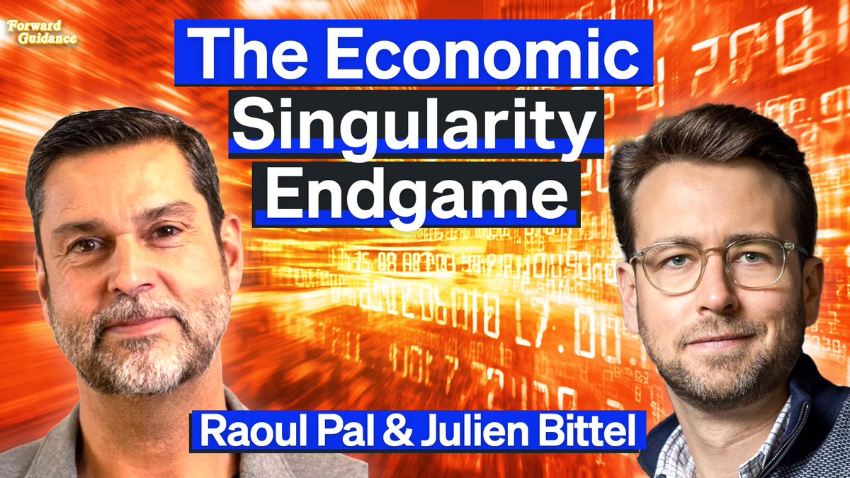🎙️NEW POD: The Only Assets That Beat Fiat Debasement

We Discuss:
🔶 How fiat debasement drives markets
🔶 AI &amp; robots replacing humans
🔶 Why recessions may be gone forever
🔶 The next big liquidity-driven boom
🔶 ASI as the new religion &amp; more!

<a href="/RaoulGMI/">Raoul Pal</a> <a href="/BittelJulien/">Julien Bittel, CFA</a>
