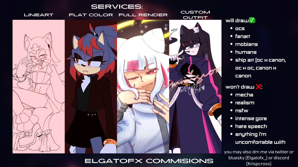 Elgatofx_'s tweet image. Hiii! Since a month more and uni starts again I thought I should announce I have services open for the batch of July (LIMITED SLOTS FOR FULL RENDERED)
vgen link in thread 🧵
#VGenOpen #commissionsopen