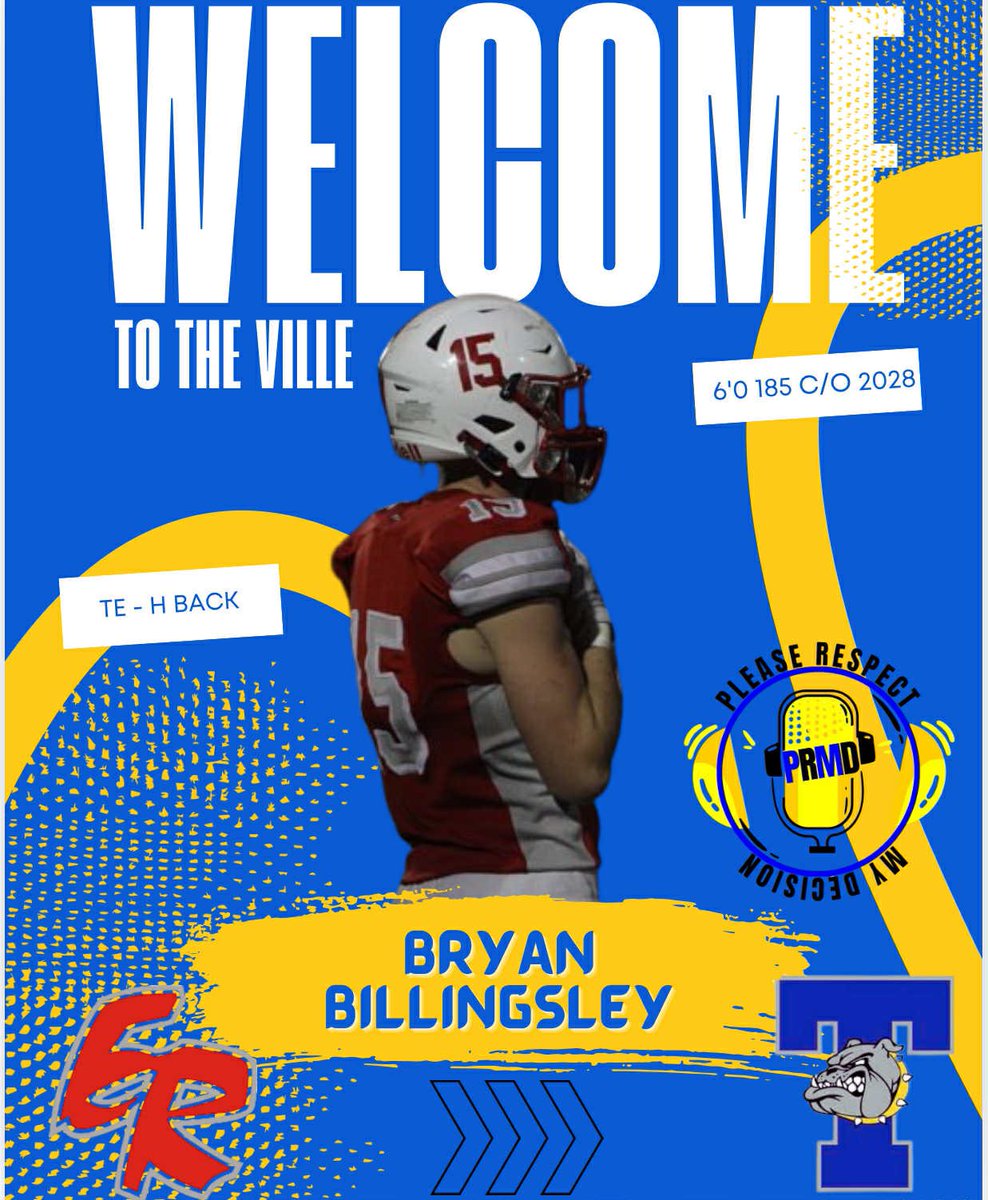 Prmdmedia (@prmdmedia) on Twitter photo PRMD Portal:
2028 TE/H-Back Bryan Billingsley (@bryanlore16463) transfers from East River to @Titusvillefb
<a href="/DanLaForestFB/">Dan LaForest 🏈</a> <a href="/RealNews102/">Drew Johnson</a> <a href="/PrepRedzoneFL/">Prep Redzone Florida</a> <a href="/raefsu23/">321 Recruits</a> <a href="/bighitslive/">BIGHITSLIVE</a> <a href="/On3sports/">On3</a> <a href="/DemetricDWarren/">Demetric D. Warren</a> <a href="/Rivals_HS/">Rivals High School</a> <a href="/DBUGURU93/">Coach T.j.🙅🏾♂️</a> <a href="/Diesel_TVilleHC/">Coach Matt Diesel</a> <a href="/dline_coach_321/">Coach Tay🏈</a> PRMD Portal:
2028 TE/H-Back Bryan Billingsley (@bryanlore16463) transfers from East River to @Titusvillefb
<a href="/DanLaForestFB/">Dan LaForest 🏈</a> <a href="/RealNews102/">Drew Johnson</a> <a href="/PrepRedzoneFL/">Prep Redzone Florida</a> <a href="/raefsu23/">321 Recruits</a> <a href="/bighitslive/">BIGHITSLIVE</a> <a href="/On3sports/">On3</a> <a href="/DemetricDWarren/">Demetric D. Warren</a> <a href="/Rivals_HS/">Rivals High School</a> <a href="/DBUGURU93/">Coach T.j.🙅🏾♂️</a> <a href="/Diesel_TVilleHC/">Coach Matt Diesel</a> <a href="/dline_coach_321/">Coach Tay🏈</a>