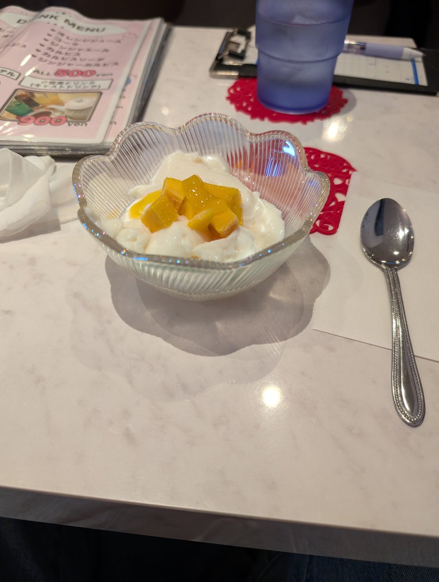 おにぎりセット、最高に美味しかったよ😋マンゴーフルーチェのデザートもありがとう‼️😂
夕食は吉野家の麦とろ牛丼食べました。