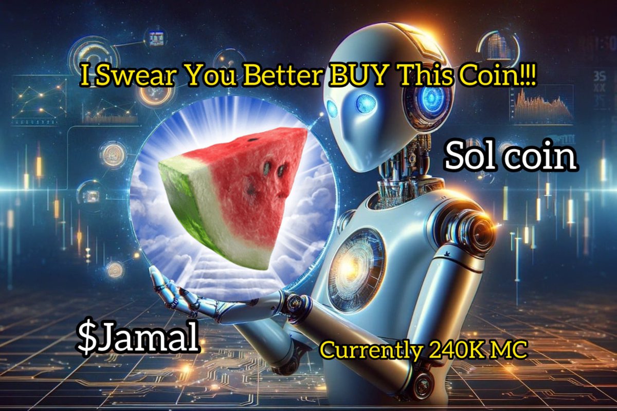 Kimillioncrypto's tweet photo. The Watermelon Jamal Coin Crypto Meme coins To Buy Now

 https://t.co/Q2geaYdmqn

#cryptocurrency #memecoin #thewatermeloncoin #jamalcoin 
8pf71rxkus6HVhNa9ERdJ571wfPa1a8QKKMsxGkDbonk

$jamal https://t.co/Fvat9cvSjL