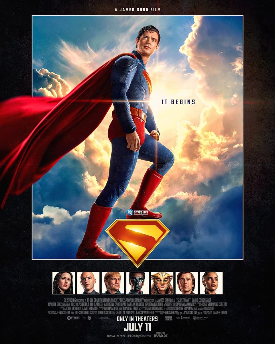 DC Studios' #Superman  | Critique:

Film de l'année.

James Gunn nous offre un film magnifique, bien écrit/réalisé rempli de bonté et d'amour.

La BO est magnifique avec un bel hommage au thème de John Williams, les VFX et les acteurs sont excellents.
<a href="/warnerbrosfr/">Warner Bros France</a> <a href="/DCComics_FR/">DC France</a>