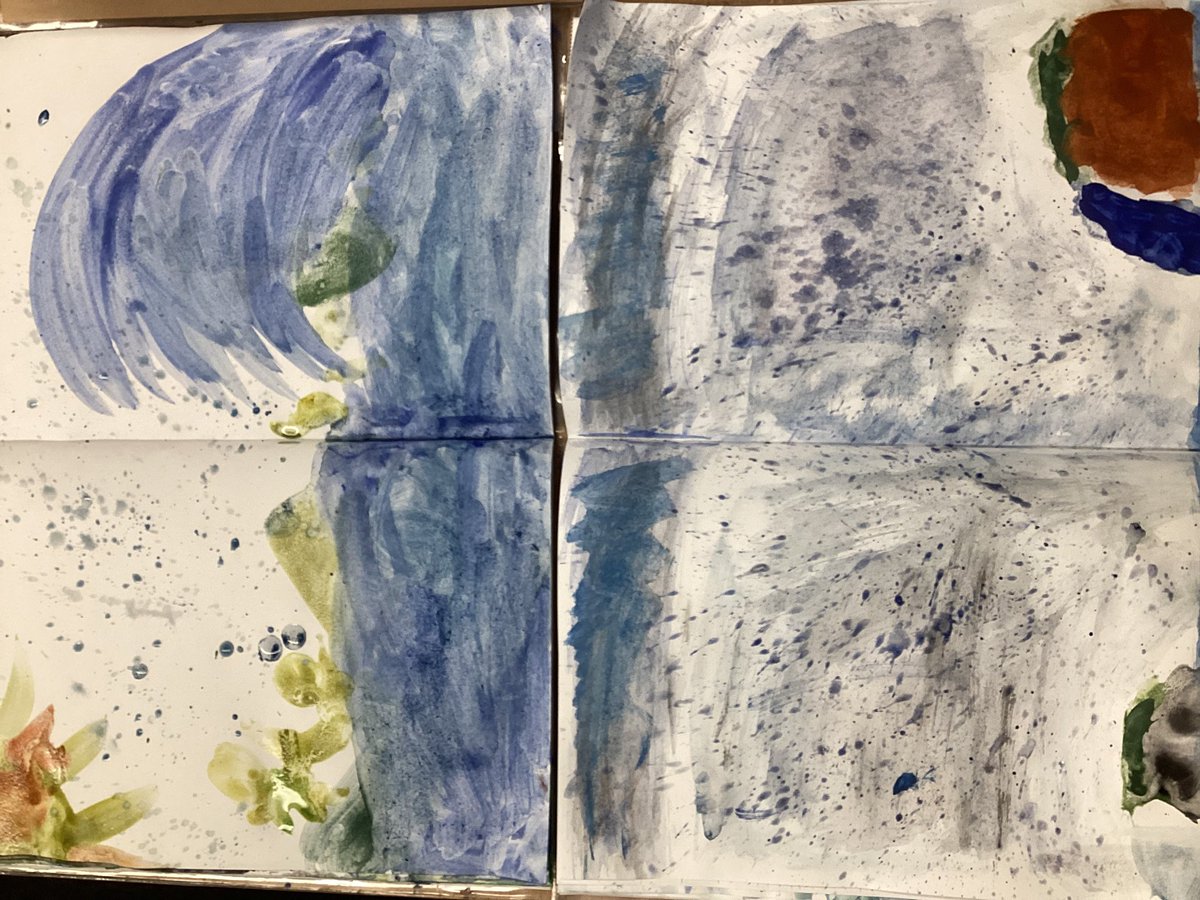 Floodland inspired Art from Ash class for art week!