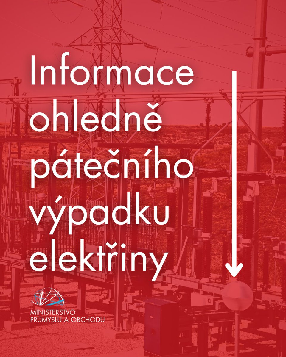 ⚠️Aktuální informace ohledně pátečního výpadku elektřiny