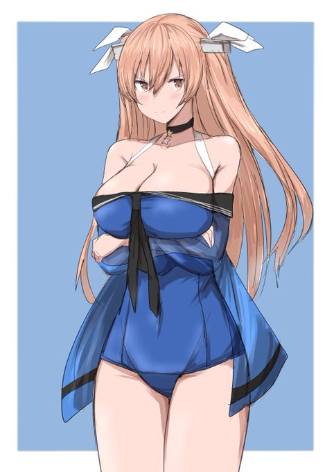 水着ジョンストンちゃん。 