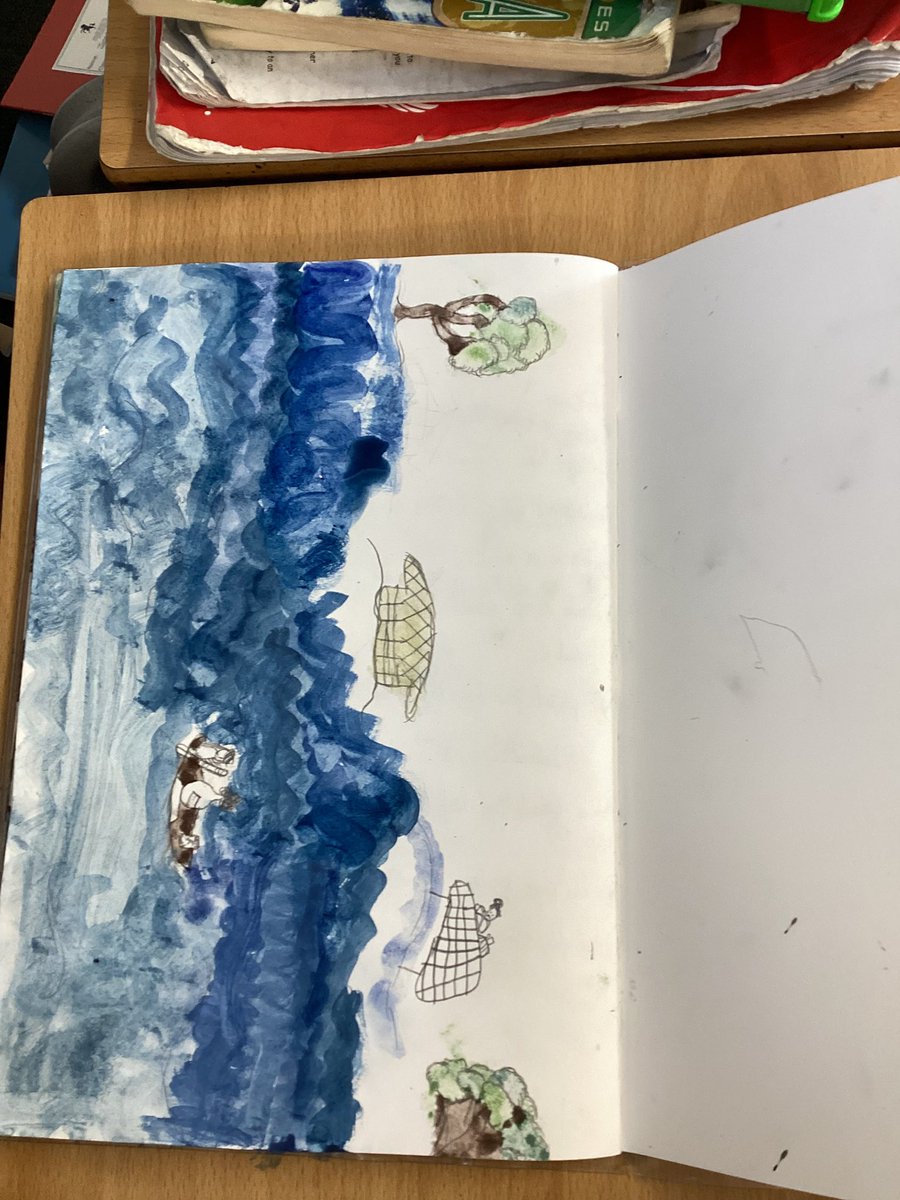 Floodland inspired art from Beech class for art week.