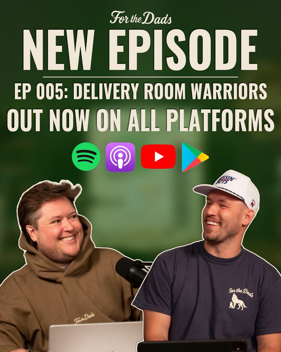 Sherman Young Jr. (@shermstu_2) on Twitter photo The <a href="/ForTheDadsPod/">For The Dads</a> episode 005 is LIVE!
This week’s show was a whirlwind, <a href="/_willcompton/">Will Compton</a> and I talked:
- My daughter’s birth
- Firework etiquette
- Me almost letting my kid fall
- Will losing it on his daughter
- Our FIRST mom call in!
Full episode👇
youtu.be/iQFA3OfBaXU?si… The <a href="/ForTheDadsPod/">For The Dads</a> episode 005 is LIVE!
This week’s show was a whirlwind, <a href="/_willcompton/">Will Compton</a> and I talked:
- My daughter’s birth
- Firework etiquette
- Me almost letting my kid fall
- Will losing it on his daughter
- Our FIRST mom call in!
Full episode👇
youtu.be/iQFA3OfBaXU?si…