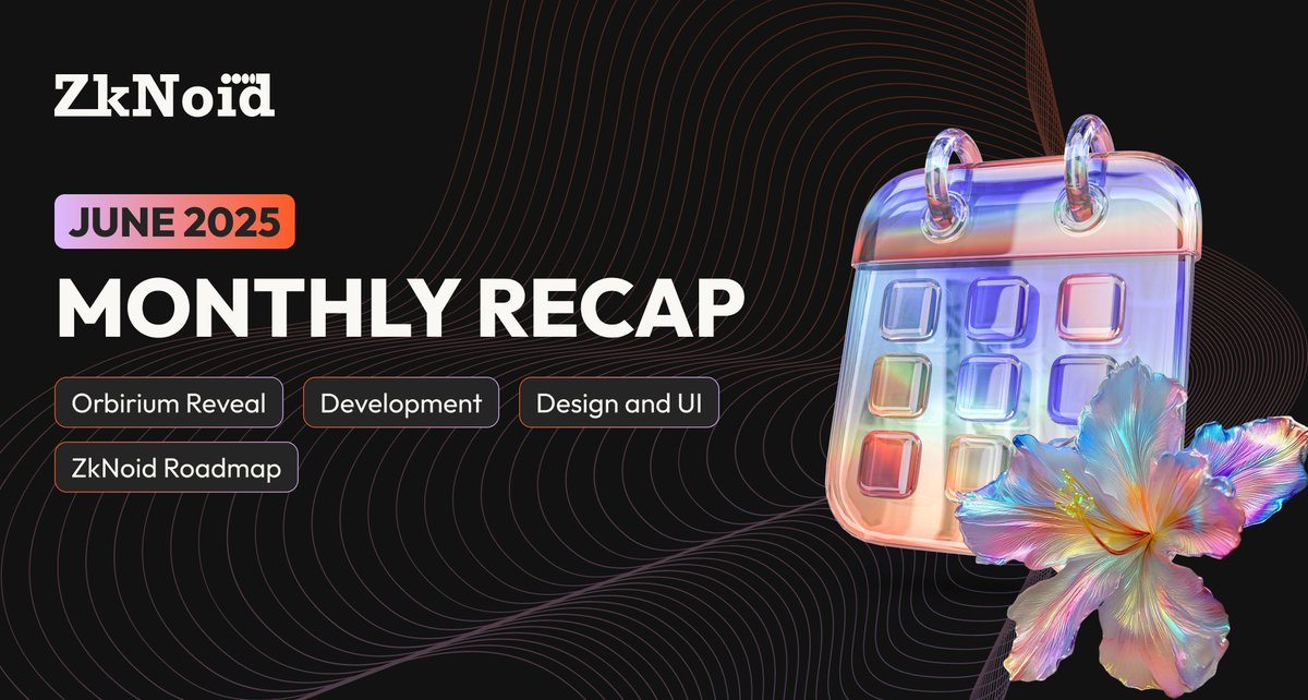 ZkNoid's tweet photo. 🚨 June Recap is LIVE!

From the reveal of #Orbirium to major dev milestones, June was a massive month for #ZkNoid!

Catch up on everything we built and what’s coming next 👇
🔗 https://t.co/ldpLvGdhI7