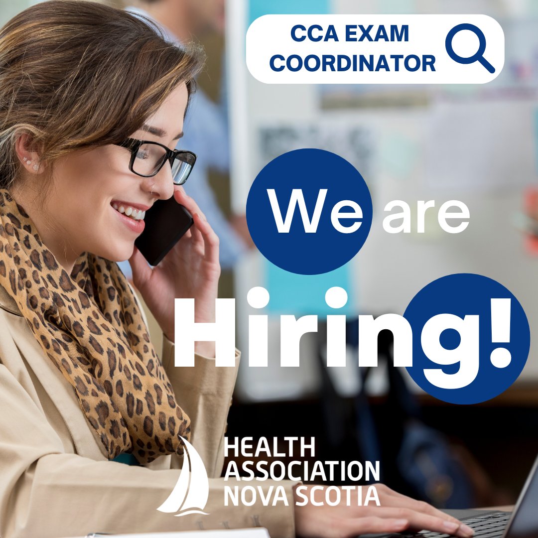 We’re excited to announce a new opportunity for a CCA Exam Coordinator to join our Labour Relations, Compensation Analysis and Educational Solutions team as we continue to grow and expand our amazing team!

View all the details at: healthassociation.ns.ca/about-us/caree…