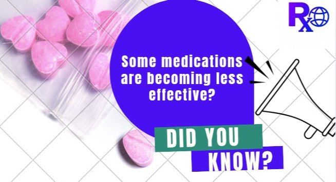 1/4 Studies show that some prescriptions for pain, infections, and mental health conditions are becoming less effective.

But why?