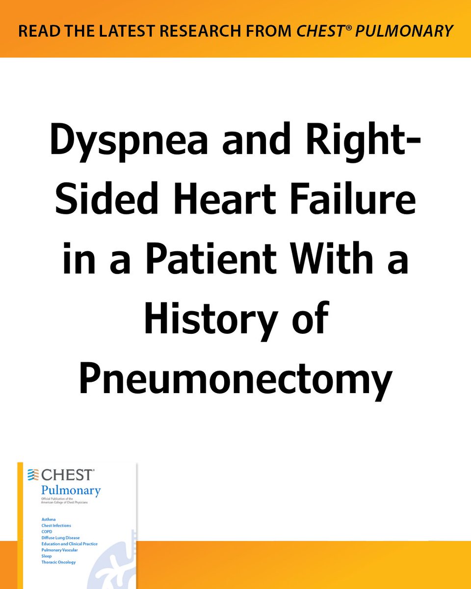 accpchest's tweet photo. Dyspnea and Right-Sided #HeartFailure in a Patient With a History of #Pneumonectomy

What's the diagnosis? Read more in the June issue of #journal_CHESTPulm: https://t.co/AYkjxgZLw5
#MedEd #JournalCHEST https://t.co/BjwhIU0ctG