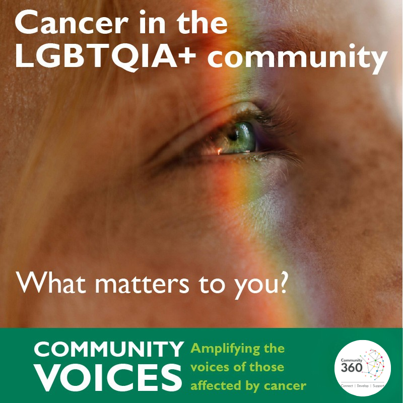 Community360 (@community360org) on Twitter photo 🏳️🌈 LGBTQIA+ voices matter in cancer care.
We're working with Macmillan to improve support across Essex.
If you're LGBTQIA+ & have lived experience of cancer (patient or carer), we want to hear from you.
📩 voices@community360.org.uk
#LGBTQIAHealth #InclusiveCare 🏳️🌈 LGBTQIA+ voices matter in cancer care.
We're working with Macmillan to improve support across Essex.
If you're LGBTQIA+ & have lived experience of cancer (patient or carer), we want to hear from you.
📩 voices@community360.org.uk
#LGBTQIAHealth #InclusiveCare