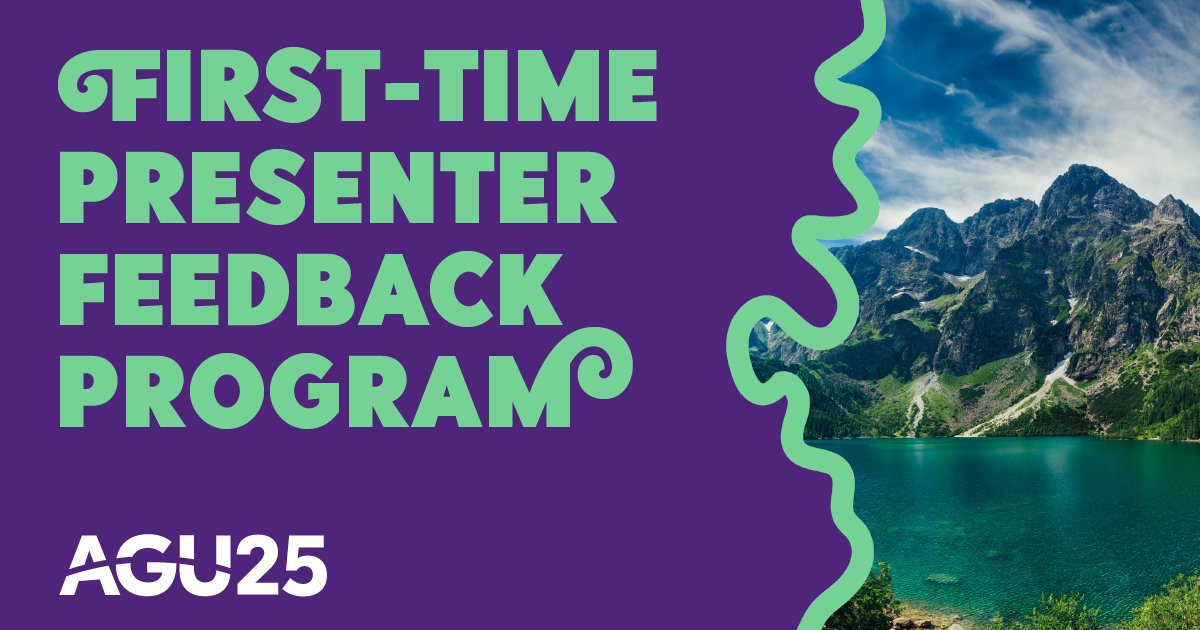 📝 Get feedback on your AGU25 research presentation!

💡 Go into AGU25 feeling more confident and prepared. Sign up for AGU’s First-Time Presenter Feedback Program!

👉 Space is limited. Sign up before 12 August: lite.spr.ly/6007yIM7