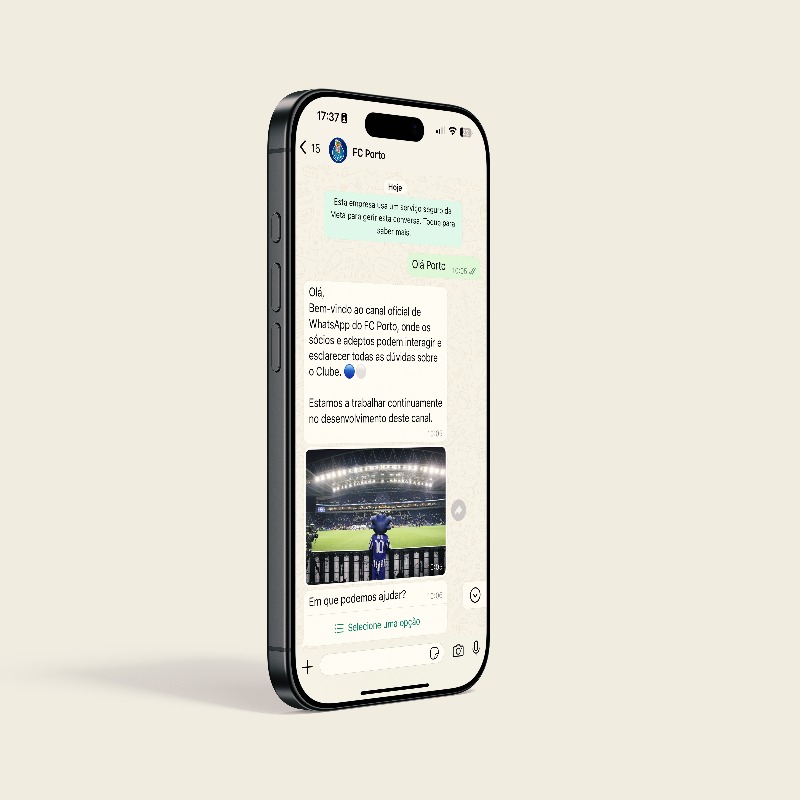 FCPorto's tweet photo. FC Porto lança novo canal de interação com sócios e adeptos 🔵⚪

Canal de WhatsApp, ainda em versão beta, permite esclarecer dúvidas sobre os temas dominantes do universo FC Porto.