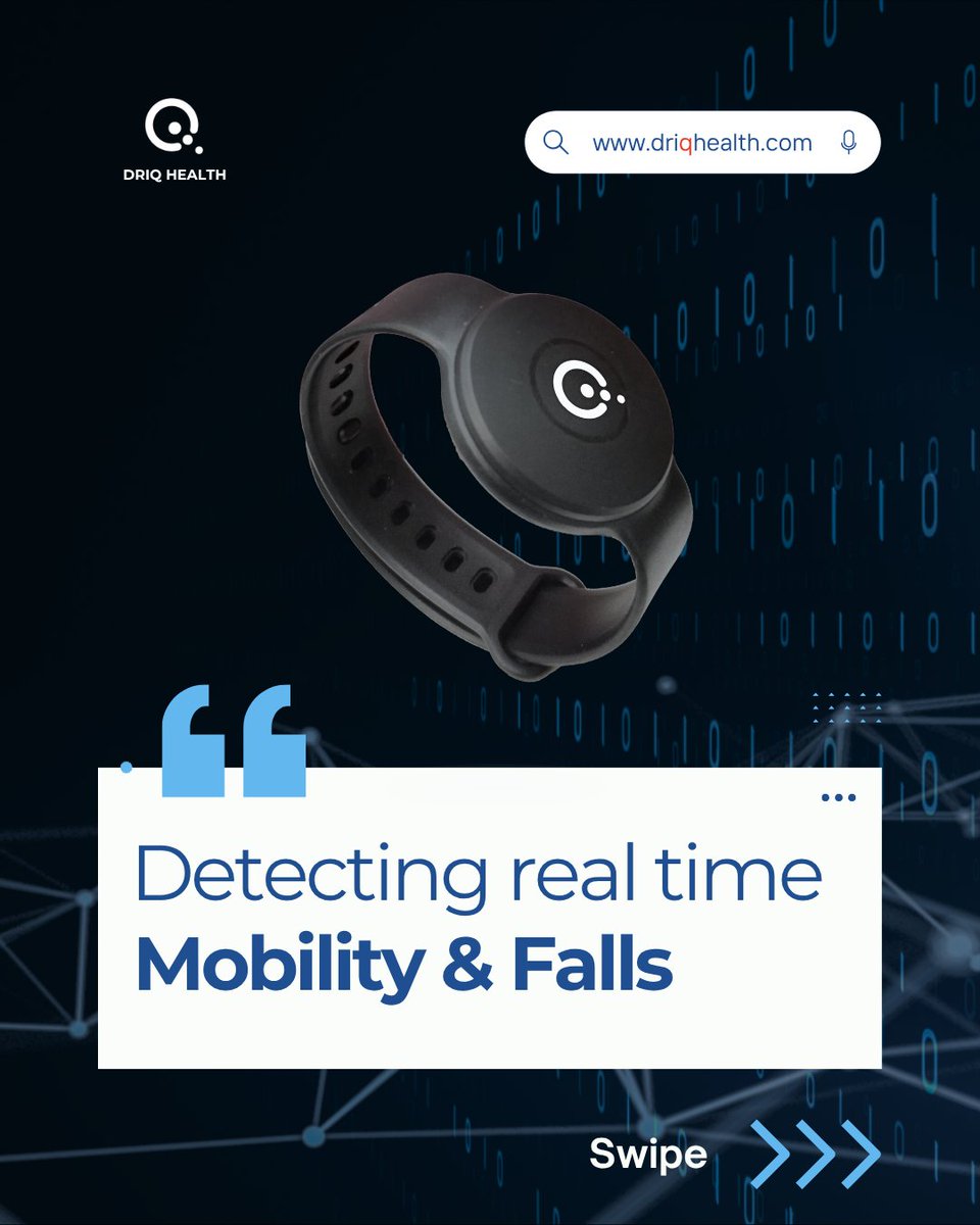 DriQHealth's tweet photo. DriQ Health's AI powered wristband + incontinence monitoring strips ensure safety for our seniors.

Real-time analytics and proactive response prevents serious outcomes.

#HealthTech #SeniorCare #IoT #Caregiving #Healthcare #DataDrivenDignity

https://t.co/REe2I5tmgG https://t.co/xTSNUMUosN