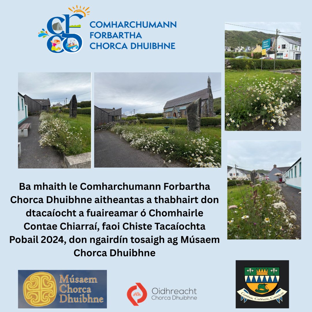 Comharchumann Forbartha Chorca Dhuibhne (@cfcdteo) on Twitter photo Ár mbuíochas le Comhairle Contae Chiarraí <a href="/KerryCounty/">Kerry County</a> as an dtacaíocht do na plandaí don ngarraí tosaigh ag Músaem Chorca Dhuibhne Ár mbuíochas le Comhairle Contae Chiarraí <a href="/KerryCounty/">Kerry County</a> as an dtacaíocht do na plandaí don ngarraí tosaigh ag Músaem Chorca Dhuibhne
