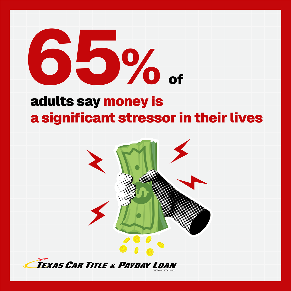 TXTitlePayDay's tweet photo. Feeling stressed about finances? 😟 You're not alone! 🤝 Texas Car Title and Payday Loan Services, Inc. is here to help. Let's find a solution together! ✅ Visit our website today. 📲 https://t.co/4SJhle6Jx4 

#FinancialWellness #StressRelief #TexasCarTitleandPaydayLoans https://t.co/ZPUbtEk53y