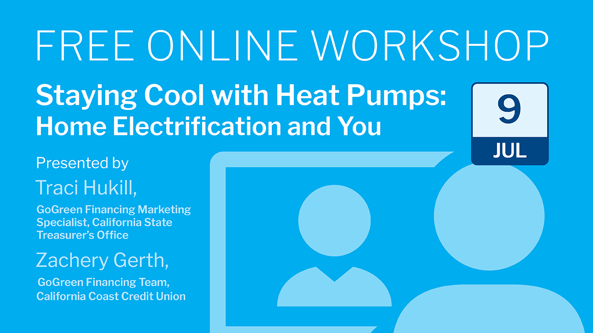 🚨 Last Call!
Our free webinar starts today at 12 p.m. PST!

Staying Cool with Heat Pumps: Home Electrification and You
📅 Today – July 9
🕛 12:00 PM PST
📍 Online

🎟️ There’s still time to register:calcoastcu.org/financial-well…