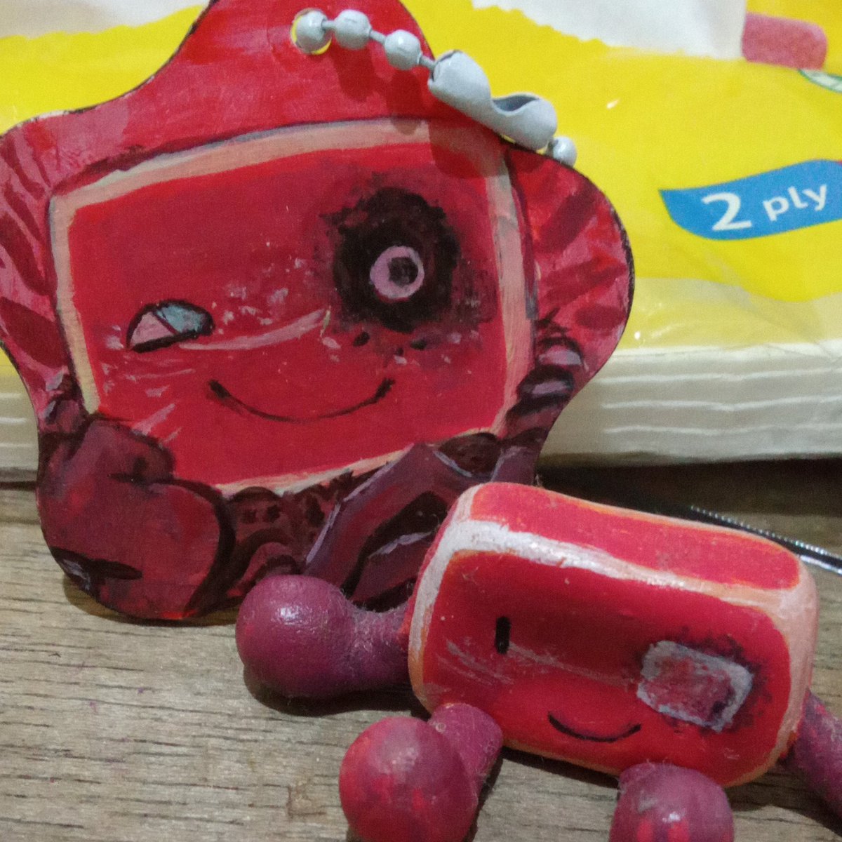 B_l00mie_p's tweet image. I made a Wagyu keychain 
#objectified