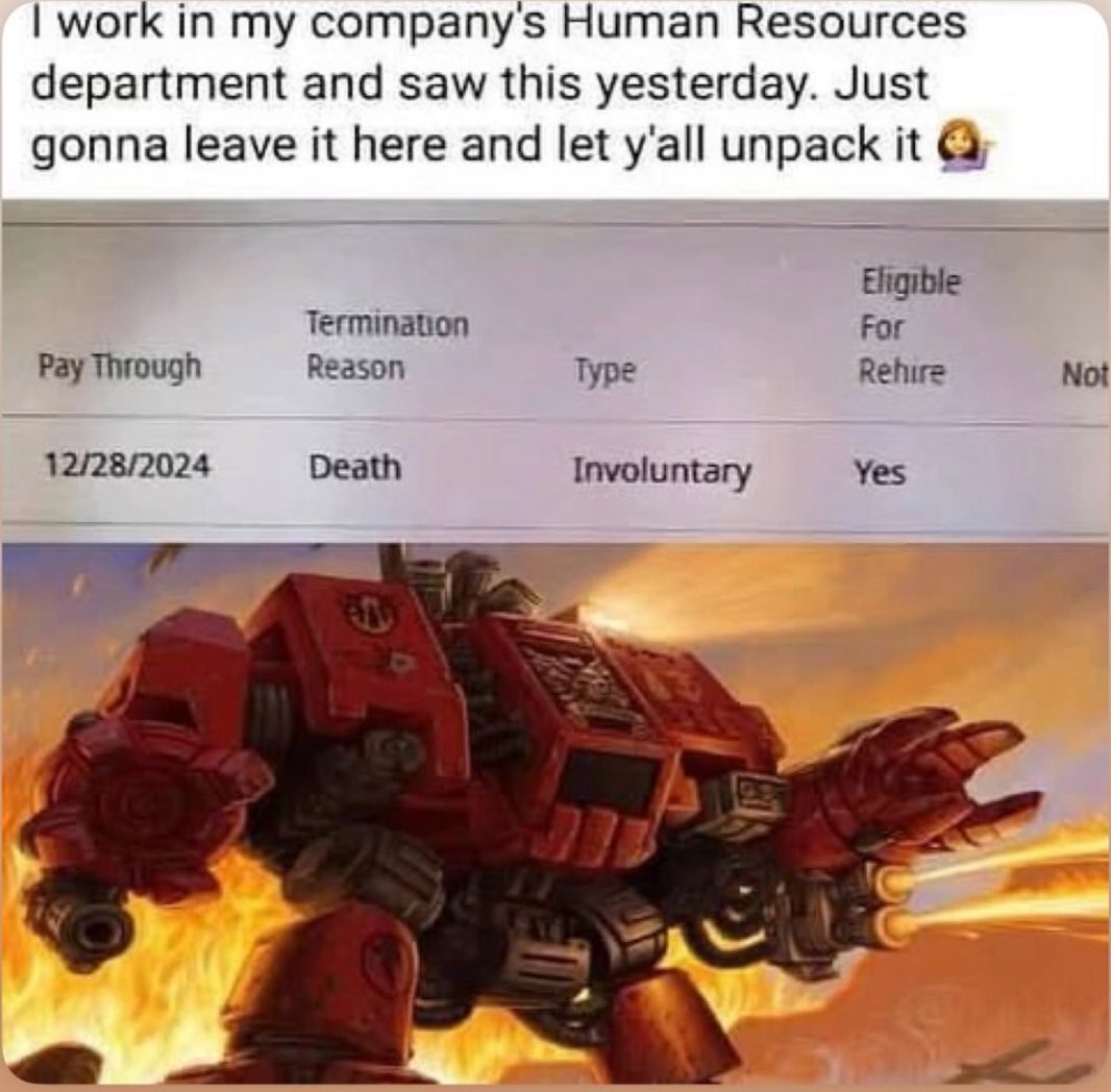 Element_Five's tweet image. Got this sent from a friend. And as a WH40K fan I find this hilarious.
