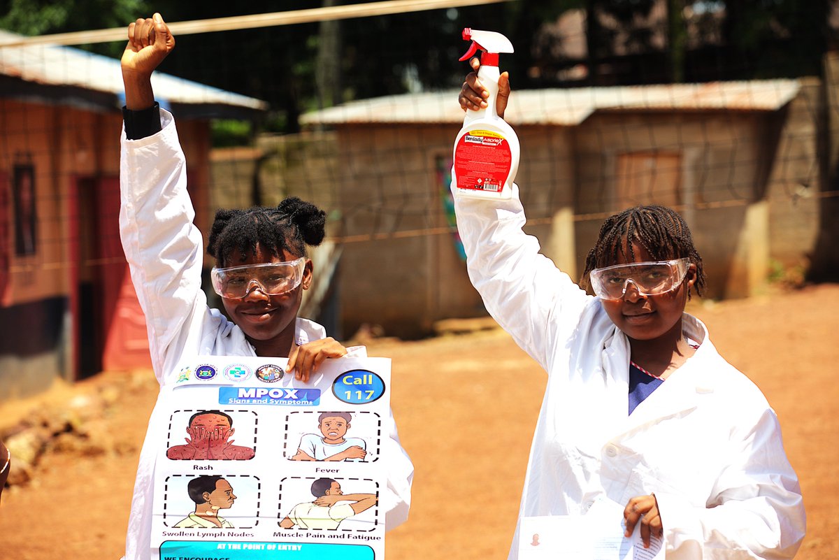 Making schools safe for children; especially Girls is critical to our programming. That's why we supported the Ministry of Basic and Senior Secondary Education (MBSSE) to engage in Mpox response in one of the red districts, Port Loko.
#PISL #MPOXResponse #SaferSchools #  #MBSSE