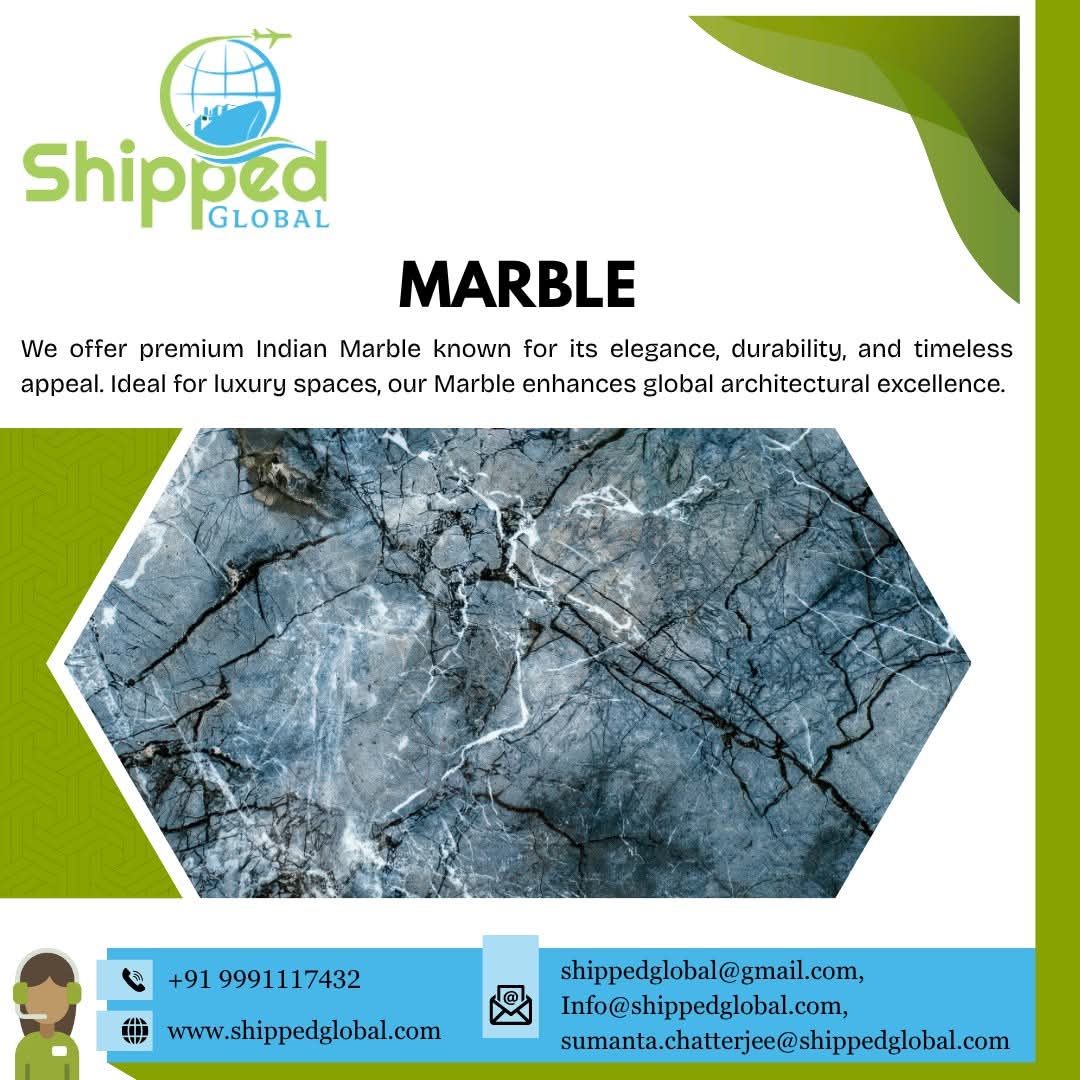shippedglobal's tweet image. We export premium-quality marble to global markets, combining natural elegance with unmatched durability. From raw slabs to polished perfection — our marble transforms architecture across continents.

#marbleexport #naturalstone #PremiumMarble #GlobalStoneTrade #marblesupplier