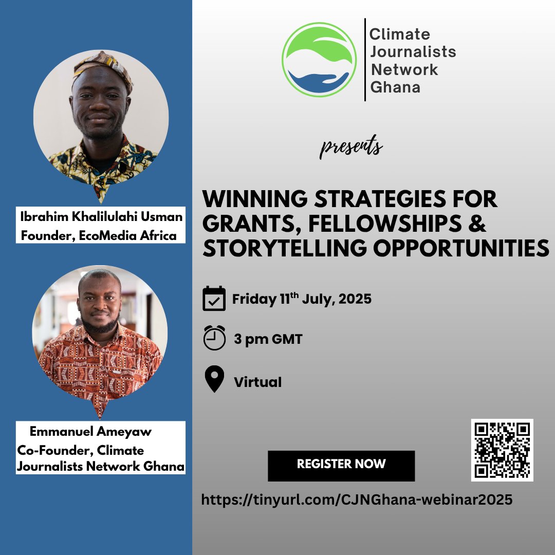 Join us on Friday, 11th July for a practical and engaging webinar on Winning Strategies for Grants, Fellowships &amp; Storytelling Opportunities. Learn how to craft compelling applications, tell impactful stories, and position yourself for funding and international opportunities.
