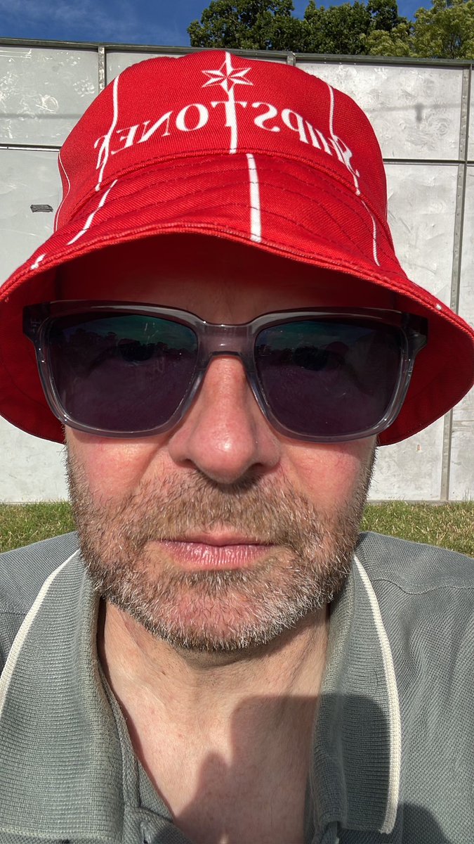 Just got these great pics of one of my customers proudly wearing one of my #Forest buckets at #Glastonbury recently! Thanks to James (sorry can't tag &amp; as no X account) for sending them to me!
#NFFC #Hats #Summer #FestivalSeason  ❤️⚽️