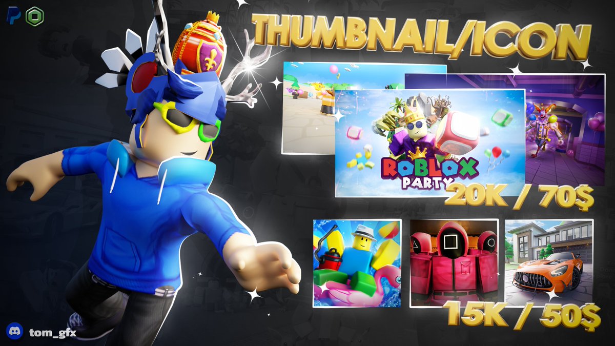 I'm excited to share my 2025 Commission Sheet  with prices staying the same!

📌 Browse more examples through the link below.
devforum.roblox.com/t/tomgfx-%E2%9…

📩 Feel free to message me here or on Discord at "tom_gfx" to place an order.

#Roblox #RobloxDev #RobloxGFX