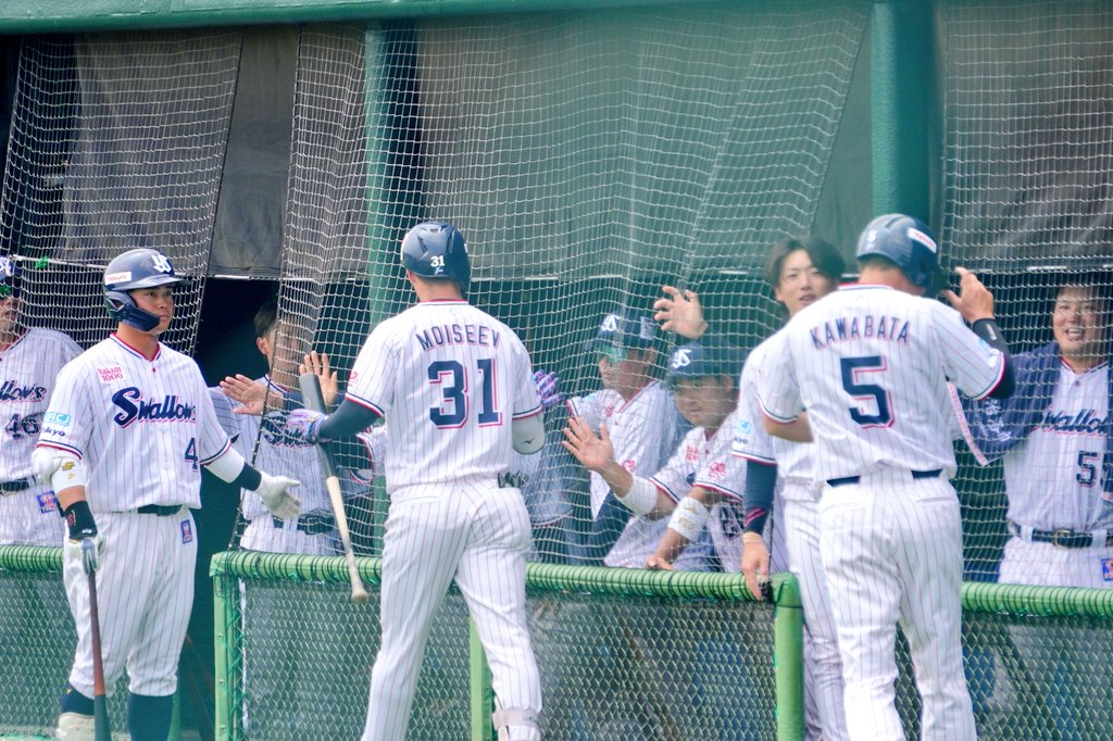 Asa100139's tweet photo. ニキータくん2ランの時の
ベンチが最高でした!
#teamswallow
2025/07/09戸田 https://t.co/4VzEJtfat4