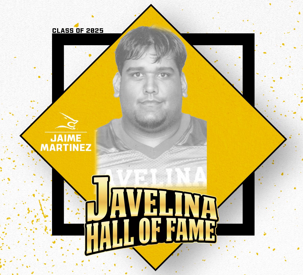 An All-Time <a href="/JavelinaFB/">TAMUK Javelina Football</a> great, immortalized forever in Kingsville 🏆!

Welcome to the Javelina Hall of Fame, Jaime Martinez!

🔗:javelinaathletics.com/news/2025/7/9/…

#GoJavelinas