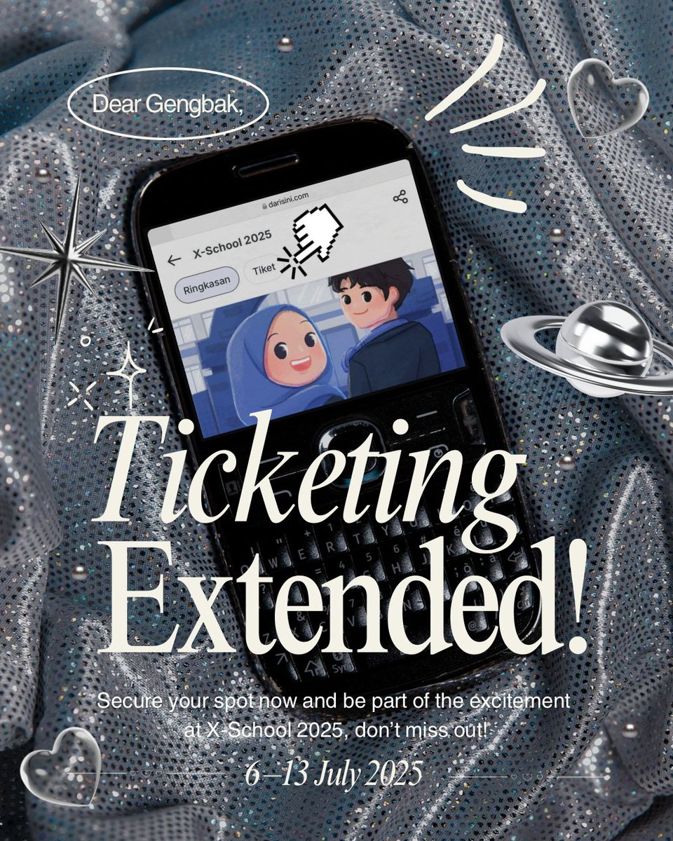 Yang masih berburu poster,
Jangan sampai ketinggalan perpanjangan pendaftarannya ya gengs~😎