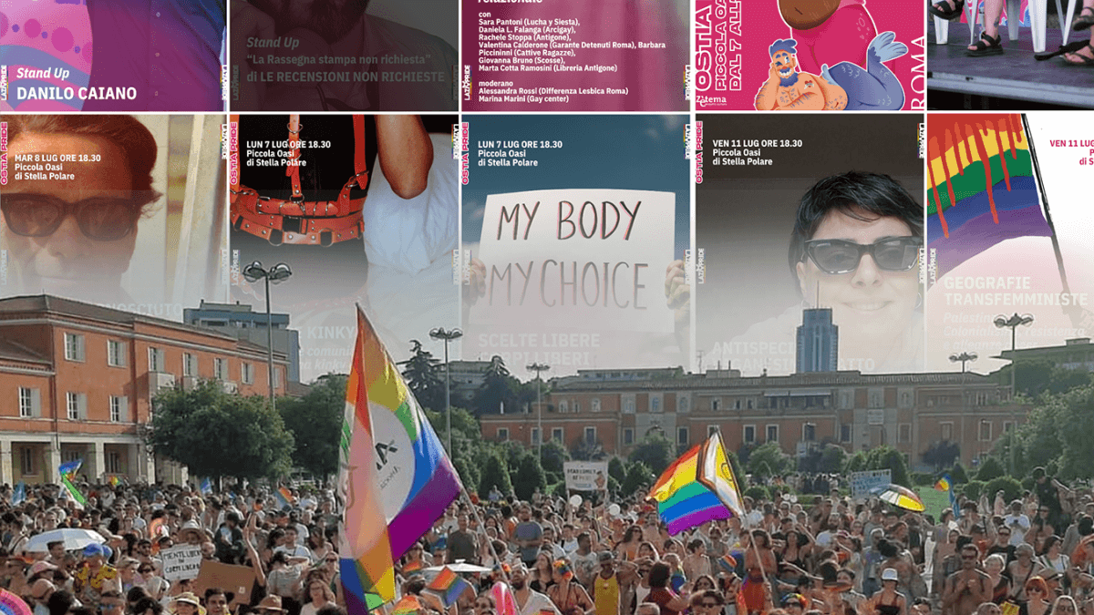 gayit's tweet photo. "Mettere in discussione tutto", Pride Week transfemminista ad #Ostia per il Lazio Pride, da Pasolini al carcere al veganesimo https://t.co/NlfarI7sfL #EventiLGBTIQ #FemminismoETransfemminismo #LazioPride #PierPaoloPasolini #Pride2025 https://t.co/eOxwBFltlo