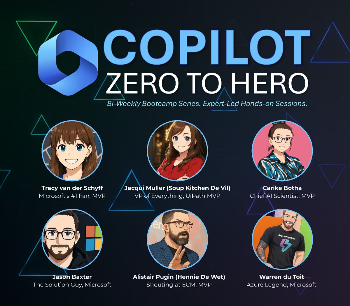 Tracy van der Schyff #Office365 #MVPSummit #NotLiz (@tracyvds) on Twitter photo ๐ Ready to level up with #MicrosoftCopilot?
Join the Zero to Hero Series โ free virtual sessions every 2 weeks (JulyโNov).
Learn Copilot for M365, Power Platform, & more.
๐ copilotzerotohero.co.za/#section-schedโฆ
#ZeroToHero #AIwithMicrosoft <a href="/AlistairPugin/">Alistair Pugin | MVP #2GAS #M365UG</a> <a href="/Carike_B/">Carike Botha ๐ฟ๐ฆ #mvpbuzz</a> ๐ Ready to level up with #MicrosoftCopilot?
Join the Zero to Hero Series โ free virtual sessions every 2 weeks (JulyโNov).
Learn Copilot for M365, Power Platform, & more.
๐ copilotzerotohero.co.za/#section-schedโฆ
#ZeroToHero #AIwithMicrosoft <a href="/AlistairPugin/">Alistair Pugin | MVP #2GAS #M365UG</a> <a href="/Carike_B/">Carike Botha ๐ฟ๐ฆ #mvpbuzz</a>