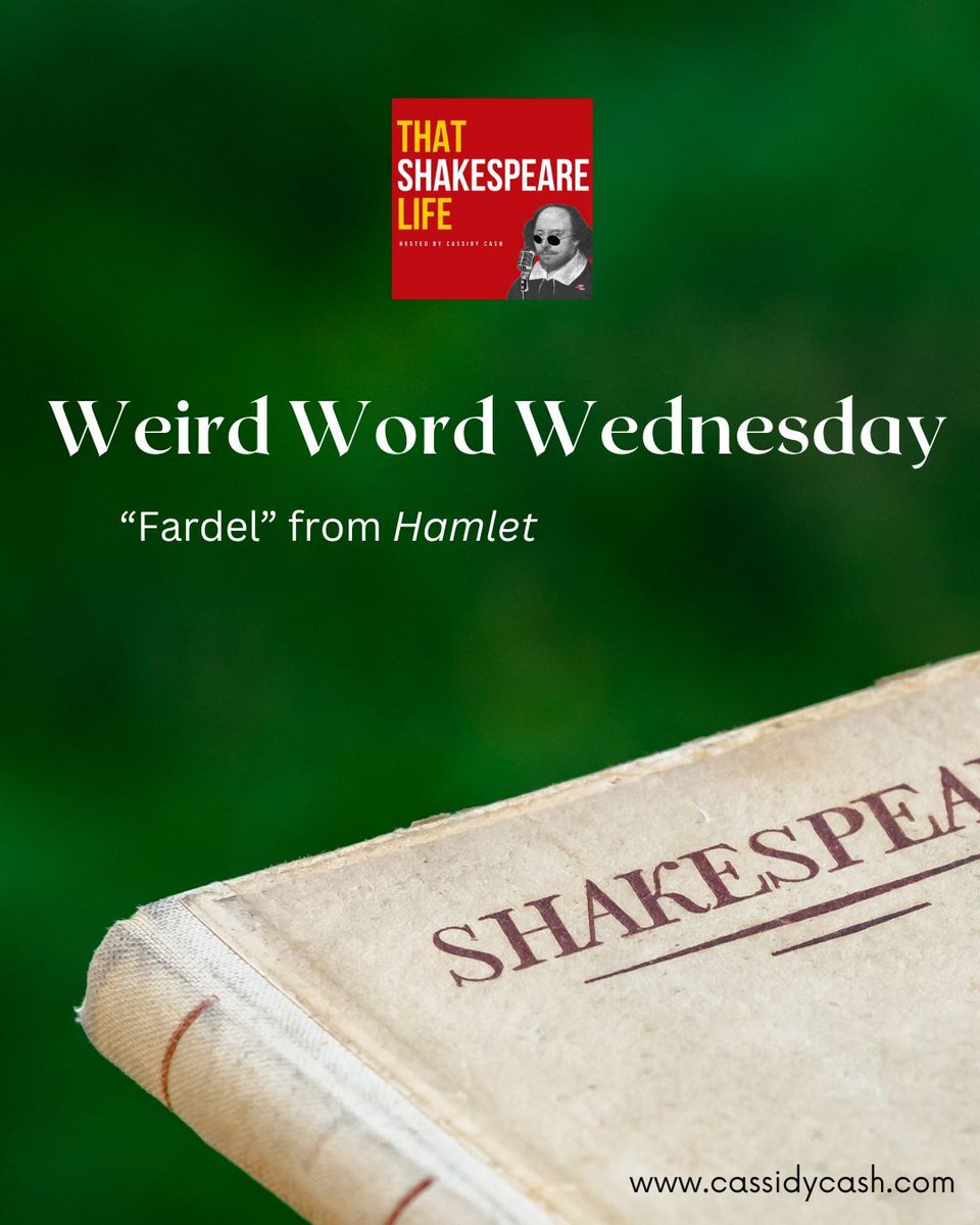 What on earth is a fardel? Hamlet asks, “Who would fardels bear…” and no, it’s not a type of clothing. This word carries more weight than you might expect. Watch the full Weird Word Wednesday on YouTube to uncover its meaning: youtu.be/Kvbr1TgUeFM