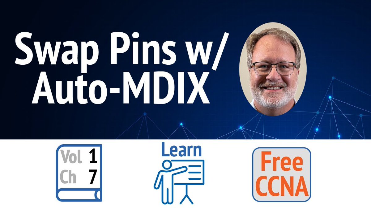 Ethernet auto-negotiation? Well-known. Ethernet auto-MDIX? Not as much for the average observer. In this next video, we’ll discuss the need, talk through how it works on Cisco switches, and see a demo. 

 Video: zurl.co/X7VVt 

#CCNA #CCNAOCG #CiscoChampion

No lab this