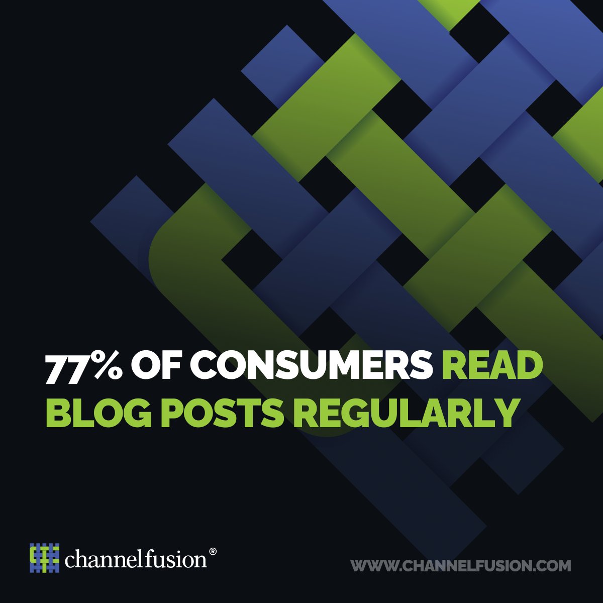 Channel_Fusion's tweet photo. 77% of consumers read blogs regularly, says #SearchLogistics.
Brands that neglect blog content are missing long-term growth, SEO wins, and partner engagement.
Digital Fusion helps build blog strategies: https://t.co/ijmrFBS744
#ContentStrategy #ChannelMarketing #DigitalFusion https://t.co/pNM9jUZ0Ps