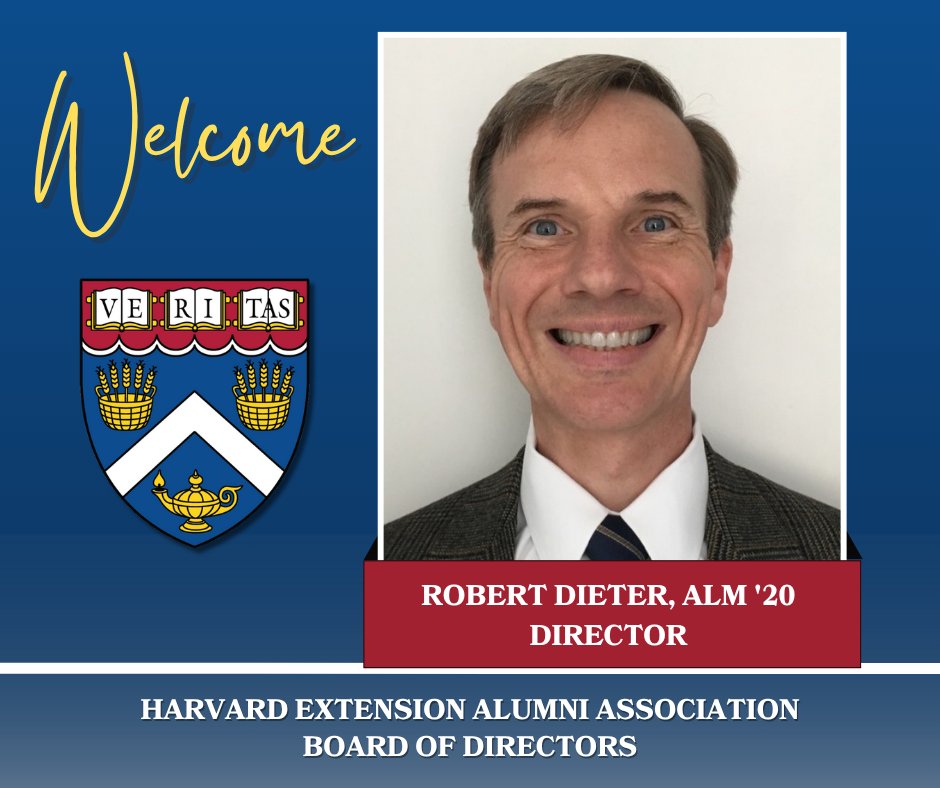 We're pleased to welcome Robert Dieter, ALM ’20, to the HEAA Board of Directors in the role of Director. We're excited to have his experience and energy on the board!