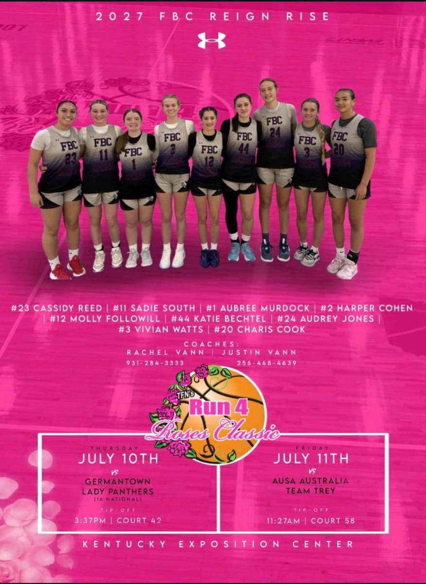 Aubree (@aubree_m23) on Twitter photo Can’t wait to get back on the court with these girls! Here’s our schedule for <a href="/TFNsRun4Roses/">TFN's Run 4 Roses</a> Can’t wait to get back on the court with these girls! Here’s our schedule for <a href="/TFNsRun4Roses/">TFN's Run 4 Roses</a>