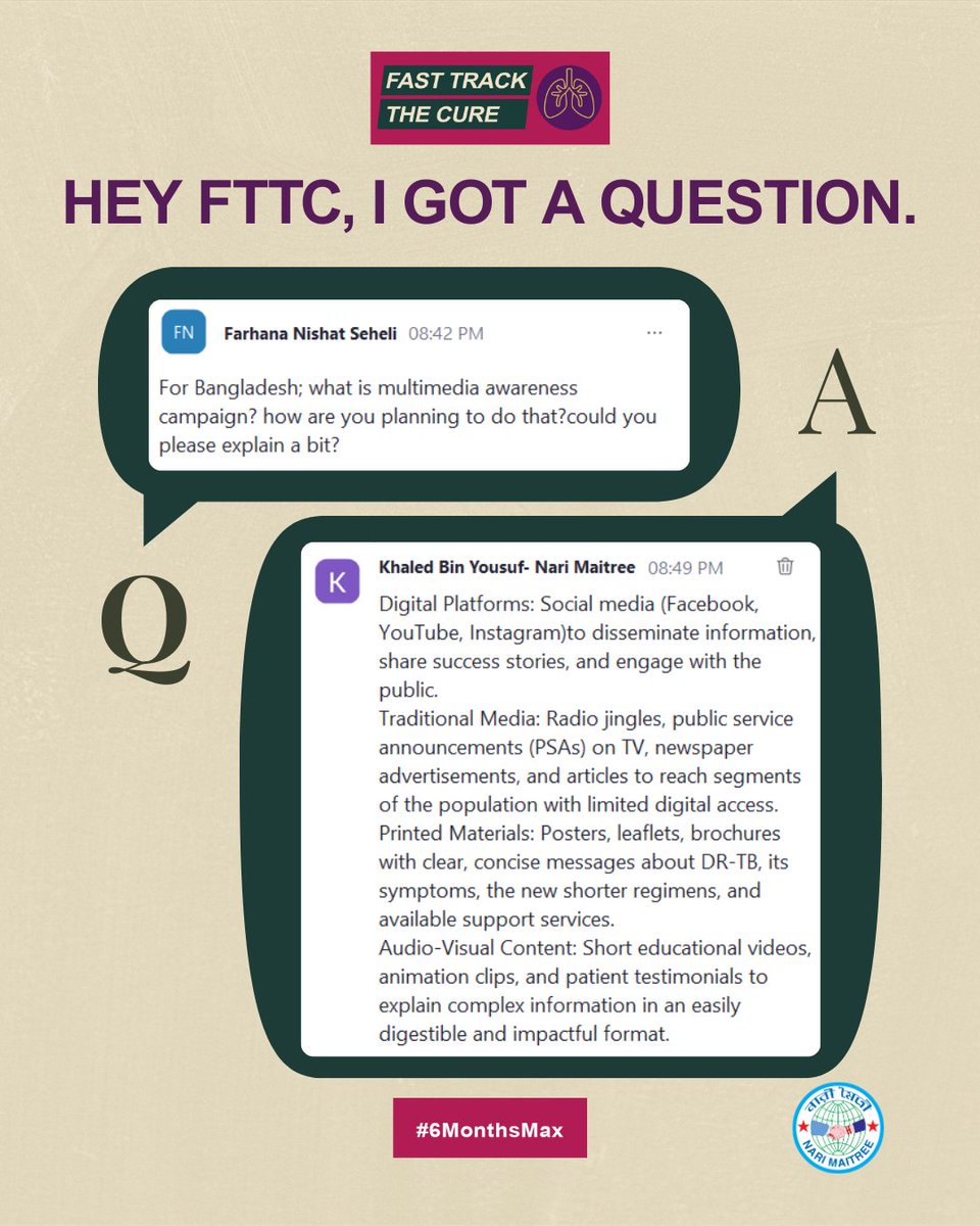 FastTrackTBCure's tweet image. During a recent webinar, we were asked about the channels FTTC partners will use for a multimedia awareness campaign. Here's how how we responded. Watch the full webinar to see that answer to this question and more👇.youtu.be/f1qo9LV_6_s