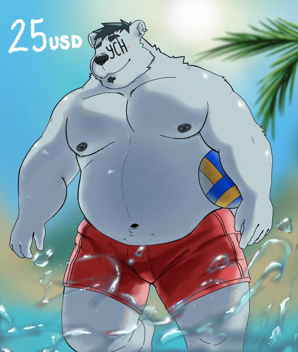 YCH! 25 usd ⭐️ 
Belly and shorts are adjustable 
Feel free to DM me on my TG: @GONDAARTS !