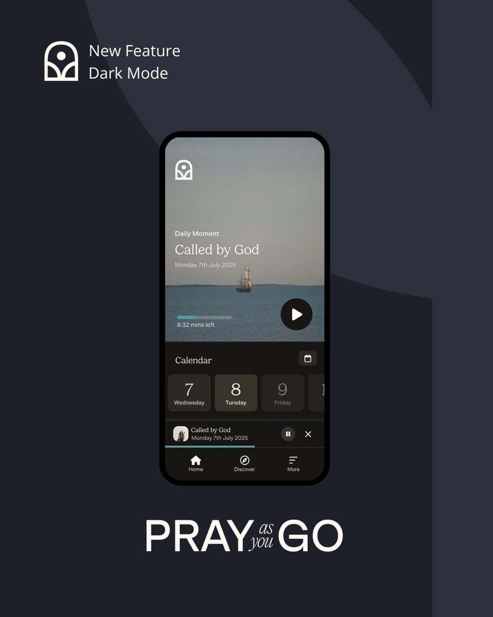 prayasugo's tweet image. You requested it, we’ve created it! Our new Dark Mode setting is a calming option for your prayer time. Swipe to find out how to switch on Dark Mode in the app.
#PrayAsYouGo #PrayAsYouGoAPP #prayerapp #Catholic #Christian #catholicapp #christianapp #Dailyprayer #Jesus #Darkmode