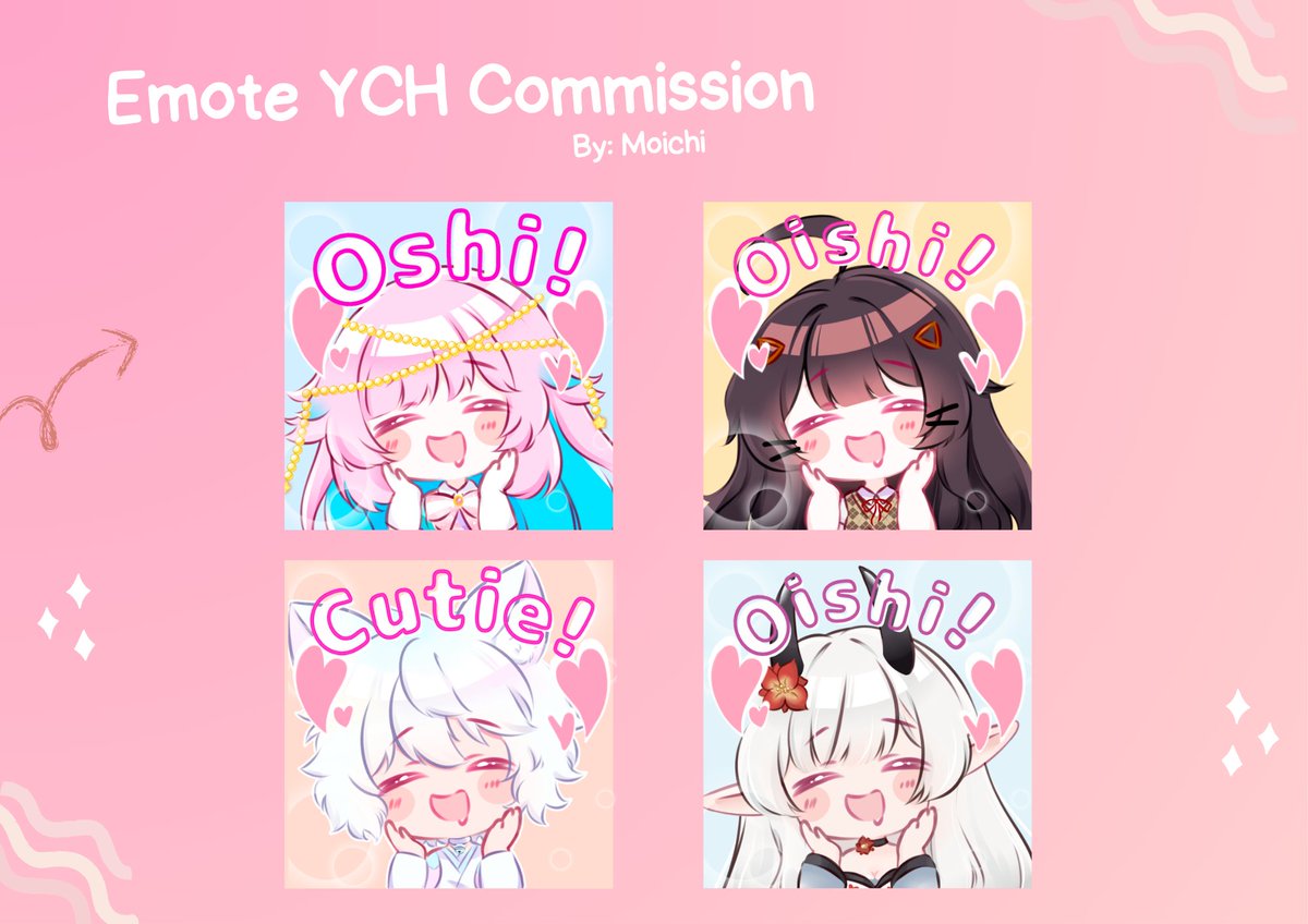 Emote YCH Comms from Vgen owo &lt;3