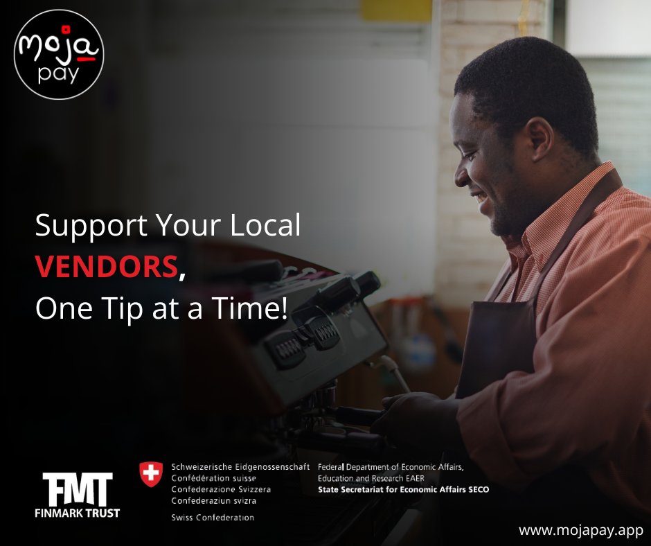 From the fruit seller on the corner to your local coffee shop who knows your morning routine - these everyday entrepreneurs bring value to our lives.

Download mojaPay from the Play Store or Apple Store!

#digitaltipping #tipping #vendors #vendorappreciation