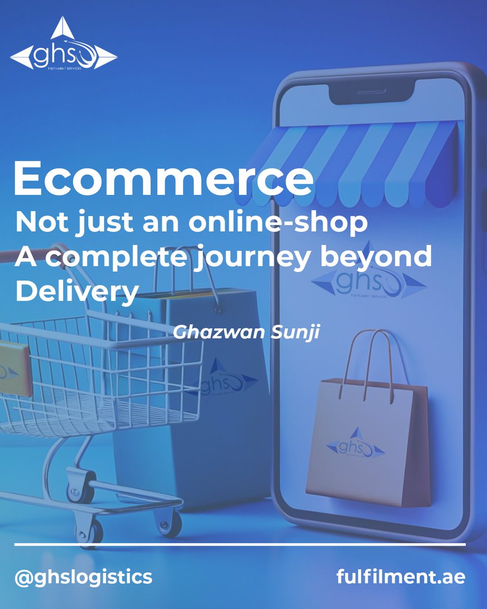 ghslogistics's tweet photo. 🛒 “Ecommerce not just an online-shop, but a complete journey beyond Delivery.” 

🚩 In the UAE, 
Fast Growth means businesses must go beyond the cart — fulfillment, delivery, trust &amp; scalability matter.
#UAEecommerce #GCCLogistics #GHSLogistics #FulfilmentUAE #LastMile #B2B #B2C https://t.co/Jxxses5OIw