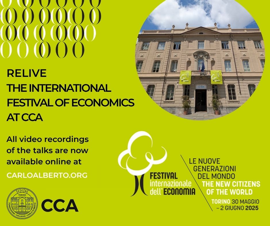 CollegioCA's tweet image. 🎥 Relive the International Festival of Economics at CCA!
The talks and dialogues hosted at Collegio Carlo Alberto during @festinteconomia are now online.
🔗 Watch the full archive → bit.ly/44rVIrw
#FIE2025 #NewGenerations #YouthCrisis #FutureOfWork…