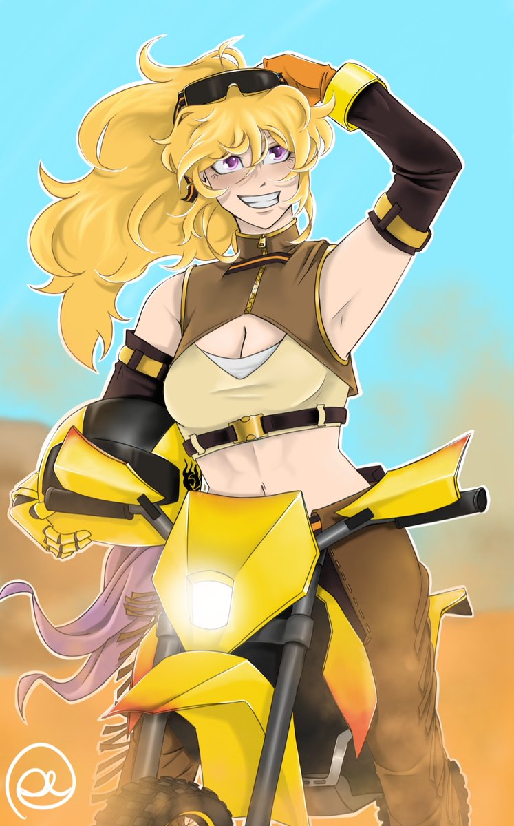 Vacuo, here we go!
Since it's desert, I thought Bumblebee V2 could be an enduro bike, seems fitting.
Can't wait for V10.
#YangXiaoLong #RWBY