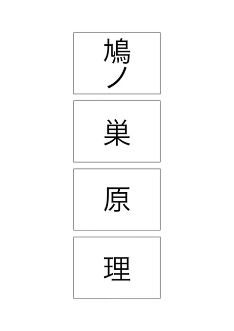 鳩ノ巣原理
#現代4コマ 