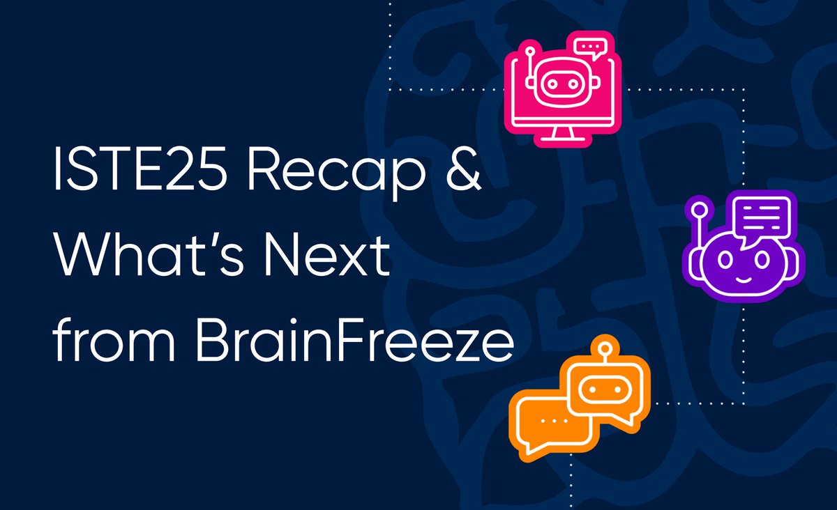 BrainFreeze_AI's tweet image. Missed us at #ISTE25? We connected with hundreds of educators, shared free AI resources and had honest conversations about what schools really need from AI right now.
See what we learned and what’s coming next in this blog recap → bit.ly/4lBoa0Q